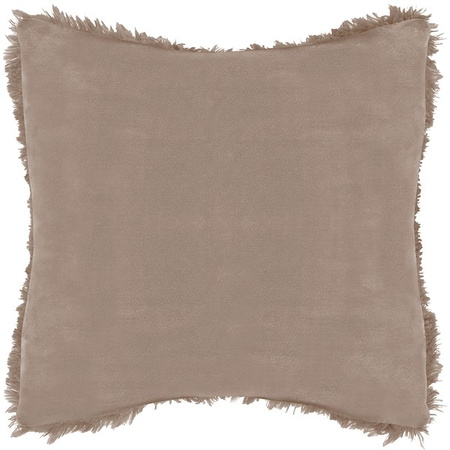 Poszewka dekoracyjna na poduszkę, włochacz 40x40cm brązowy