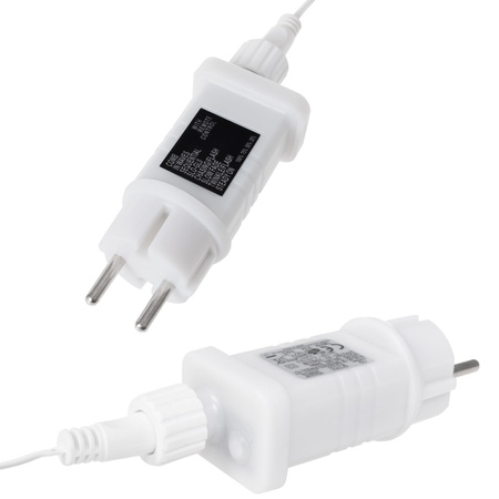 Kurtyna świetlna z pilotem 500 led girlanda, lampki wewnętrzno-zewnętrzne sople zimny biały