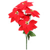 Gwiazda betlejemska, bukiet, świąteczna dekoracja, sztuczny kwiat poinsecja, czerwona
