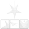 Gwiazda świąteczna papierowa zawieszka choinkowa biała ażurowa 3D