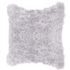 Poszewka dekoracyjna na poduszkę, włochacz 40x40cm jasny szary