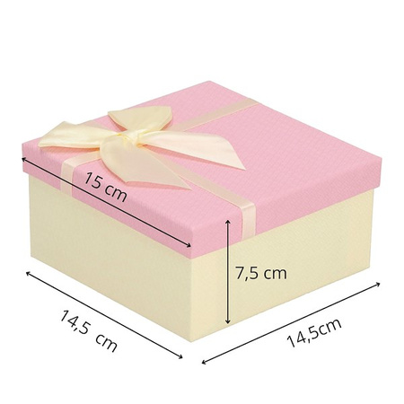 Kwiaty mydlane 15 szt. róże w pudełku prezentowym Flower box różowe, kremowe, żółte