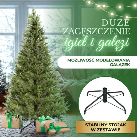 Choinka sztuczna 280 cm premium świerk PE jak żywy