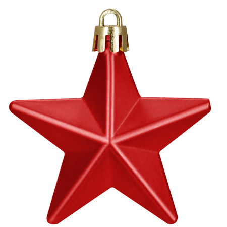 Bombki choinkowe, zestaw 100 szt. dekoracji do stroika nietłukące, czerwone