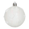 Bombki choinkowe 40 szt. komplet dekoracje świąteczne zawieszki nietłukące, białe