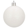Bombki choinkowe 20 szt. ozdoby świąteczne zestaw 7 cm biały