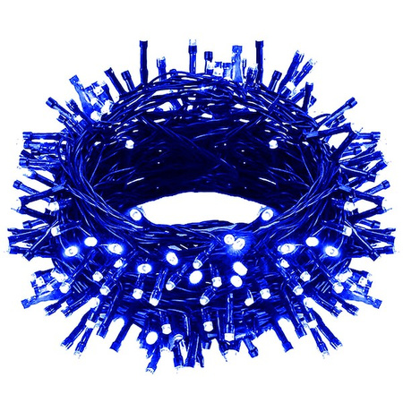 Lampki choinkowe 200 led niebieski 10m oświetlenie świąteczne IP44