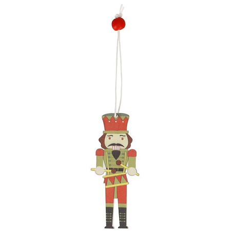 Zawieszki dziadek do orzechów 9 szt. ozdoby choinkowe drewniane