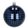 Bombki choinkowe 30 szt. ozdoby świąteczne zestaw 8cm granatowy
