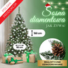 Choinka sztuczna premium 150 cm sosna diamentowa drzewko bożonarodzeniowe