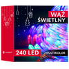 Wąż świetlny 240 Led multikolor 11,5 m z programatorem IP44