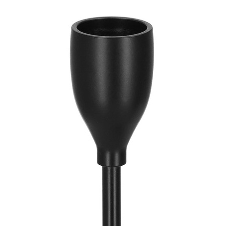 Świeczniki metalowe zestaw 3 szt. lichtarze czarne