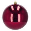 Bombki choinkowe 4 szt. ozdoby świąteczne zawieszki bordowe