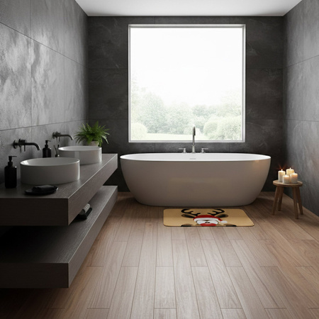 Dywanik łazienkowy świąteczny 60x40 cm mata antypoślizgowa, szybkoschnąca, renifer