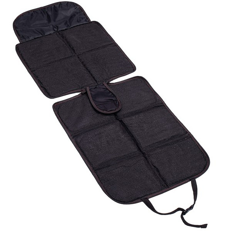 Mata na siedzenie samochodowe 116 x 48 cm czarny pokrowiec ochronny