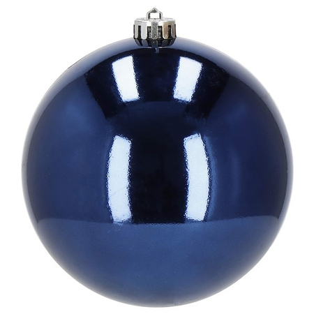 Bombki choinkowe 2 szt. ozdoby świąteczne zawieszki 15 cm granatowe