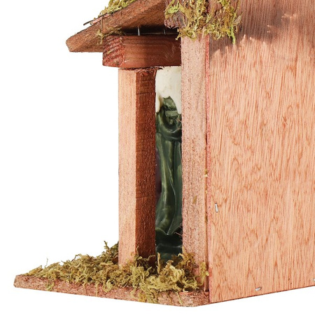 Szopka bożonarodzeniowa i figurki 8 szt. z żywicy zestaw święta