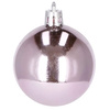 Bombki choinkowe 12 szt. ozdoby świąteczne różowy