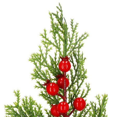 Gałązka świąteczna sztuczna dekoracja do stroika 27 cm 3 szt.