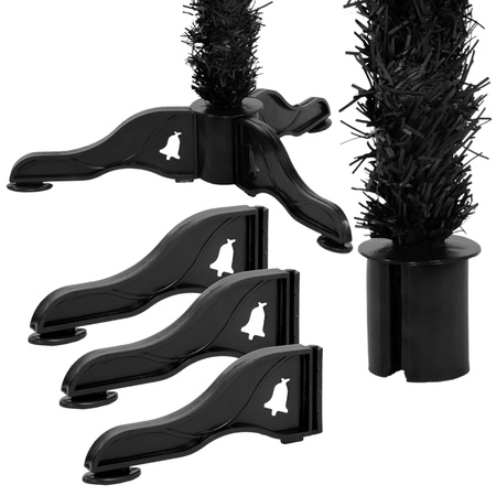 Choinka sztuczna, jodła 150 cm designerskie drzewko świąteczne czarne