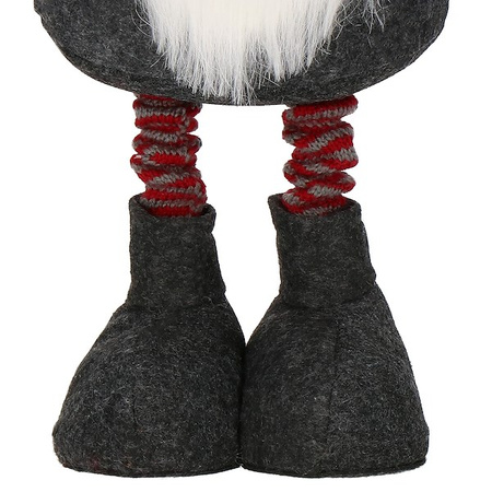 Skrzat 60-80 cm ozdoba świąteczna, krasnal świąteczny, gnom grafitowy na teleskopowych nóżkach