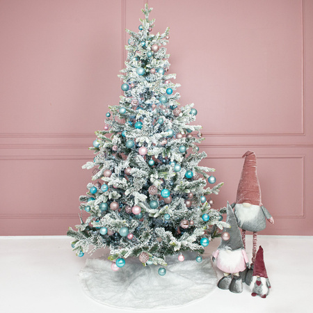 Bombki choinkowe 20 szt. ozdoby świąteczne różowy