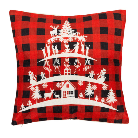 Świąteczki poszewki 40x40cm 4 szt. na poduszkę jaśka dekoracyjne bożonarodzeniowe