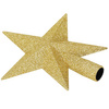 Czubek na choinkę 15 cm szpic, gwiazda złota
