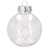 Bombki choinkowe 30 szt. przeźroczysty 7 cm zestaw choinkowy