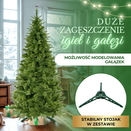 Choinka sztuczna 220 cm jodła kaukaska choinka jak żywa