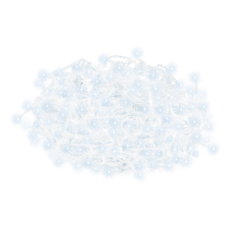 Kurtyna świetlna 1500 led girlanda, lampki wewnętrzno-zewnętrzne sople zimny biały