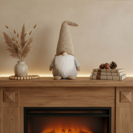 Skrzat świąteczny 52 cm figurka krasnal stojący gnom ozdoba bożonarodzeniowa