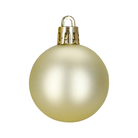 Bombki choinkowe 40 szt. okrągłe, lizaki, szyszki, laski cukrowe nietłukące ozdoby złote