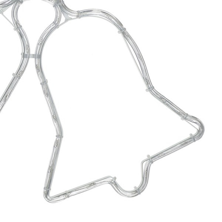 Lampki choinkowe 72 LED dzwonki niebiesko-czerwone ozdoba świąteczna