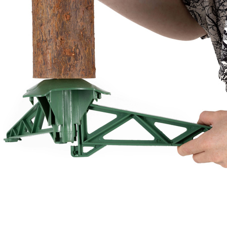 Choinka na pniu sztuczna, świerk śnieżony 220 cm