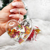 Bombka akrylowa 12cm serce plastikowe decoupage
