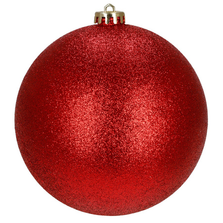 Duże bombki choinkowe 15 cm 3 szt. ozdoby świąteczne nietłukące czerwone