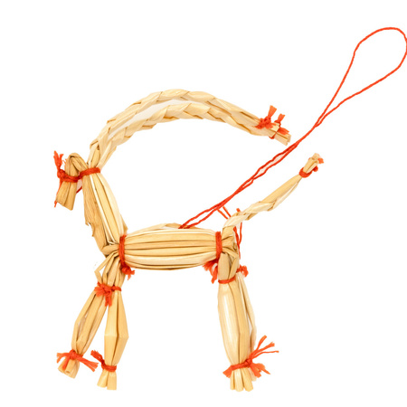 Zawieszki choinkowe ze słomy, naturalne dekoracje świąteczne 27 szt. bombki, brązowe