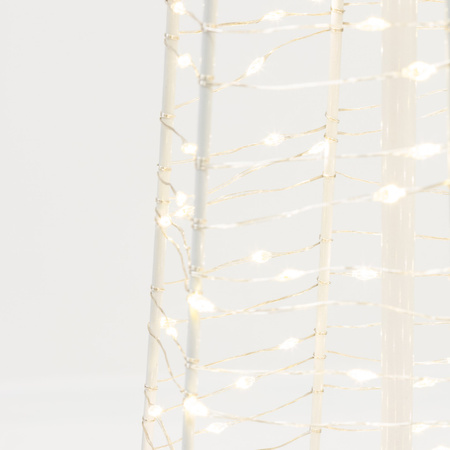 Choinka świecąca, zewnętrzna IP44 ozdoba świąteczna 250 Led ciepły biały 100 cm