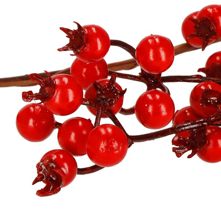 Wianek świąteczny ozdoba na drzwi sztuczna jarzębina wieniec bożonarodzeniowy