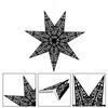 Gwiazda świąteczna papierowa 50 cm awieszka choinkowa czarno-biała