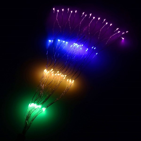Lampki choinkowe eksplodująca gwiazda 100 LED multikolor