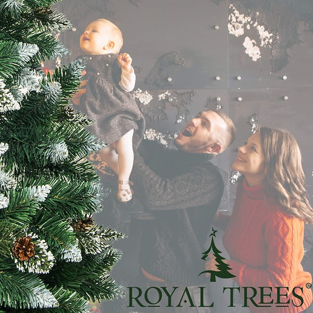 Choinka sztuczna, ośnieżona 180 cm Premium Royal Trees świąteczne drzewko, sosna diamentowa