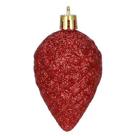 Bombki choinkowe 51 szt. ozdoby świąteczne zestaw czerwony