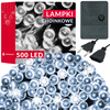 Lampki choinkowe 500 Led biały zimny 34,5 m oświetlenie świąteczne