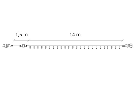 Lampki choinkowe 200 Led biały zimny 15,5 m oświetlenie świąteczne