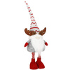Skrzaty 80 cm renifer 2 szt. krasnal świąteczny, gnom z teleskopowymi nózkami