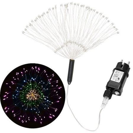 Lampki choinkowe eksplodująca gwiazda 100 LED multikolor