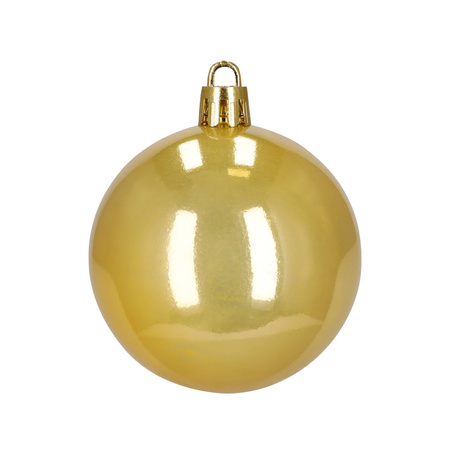 Bombki choinkowe 40 szt. komplet dekoracje świąteczne zawieszki nietłukące, złoty