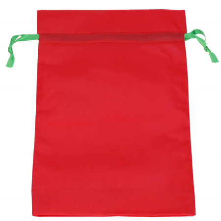 Worek na prezenty pod choinkę torba św. Mikołaja czerwona